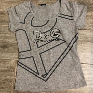 Authentic Dolce and Gabbana rhinestone shirt